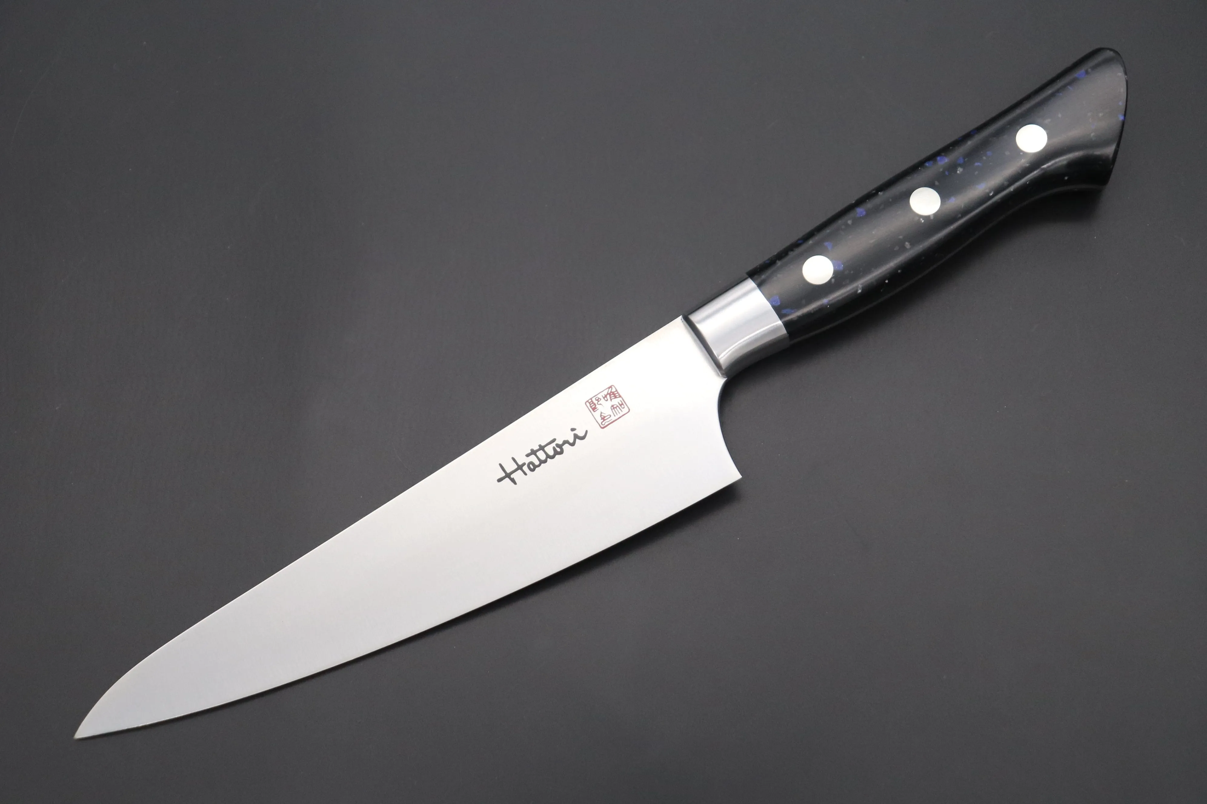 Hattori Forums FH Series Limited Edition FH-5D Boning Knife (6.2 Inch, "Black Space" Corian® Handle)