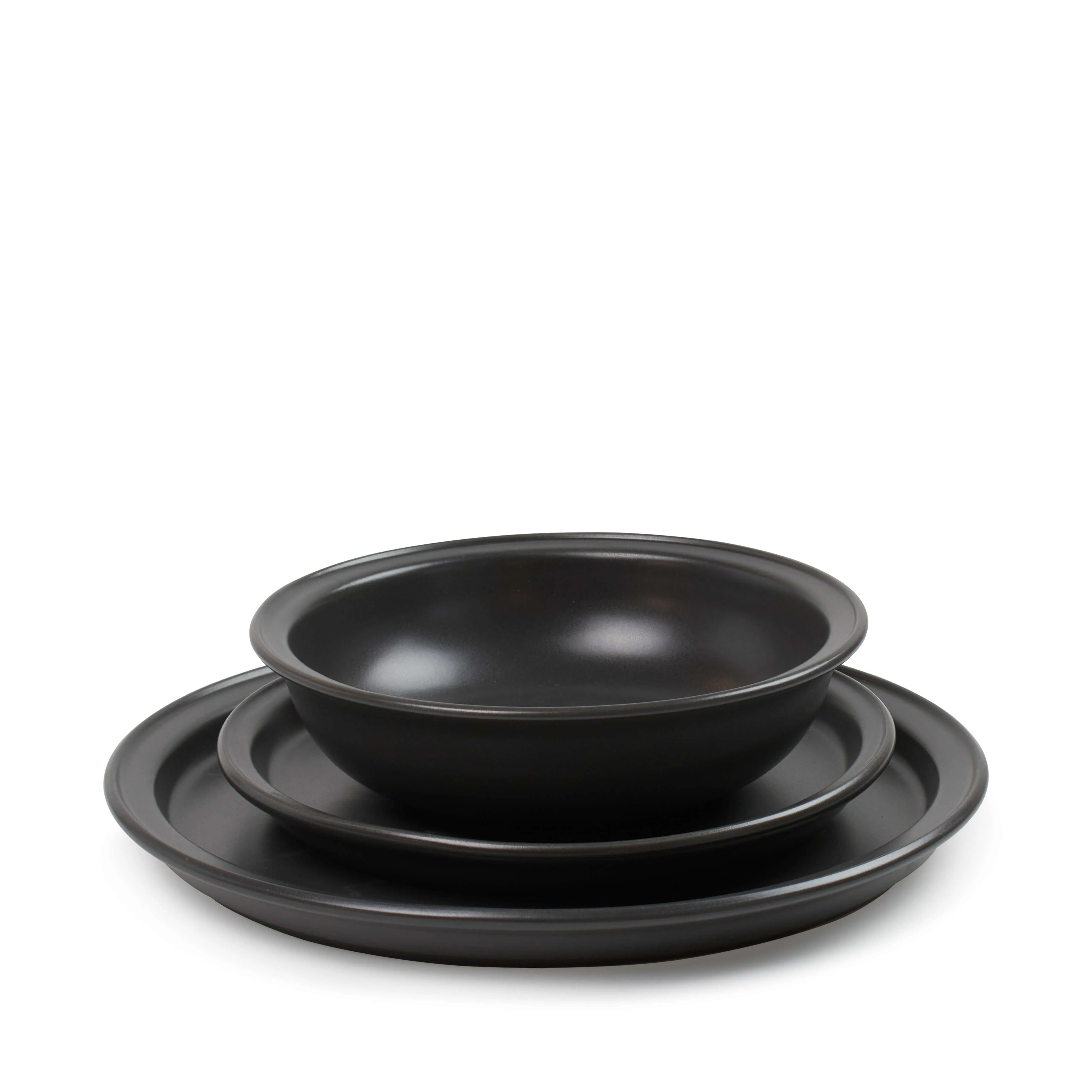 Helm 12 Piece Dinner Set - Onyx