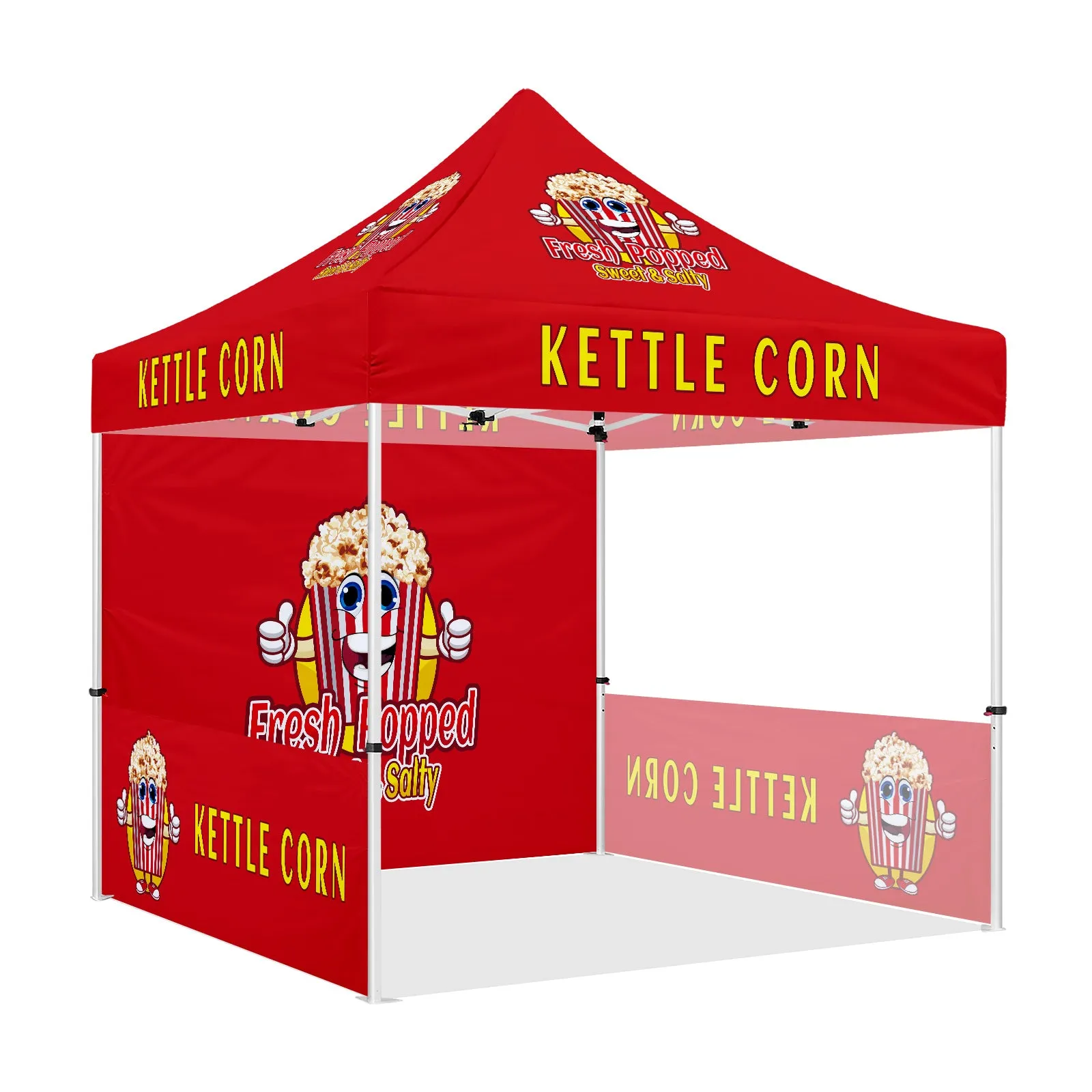 Kettle Corn tent-Kettle Corn 10 x 10 Pop Up Canopy Tent