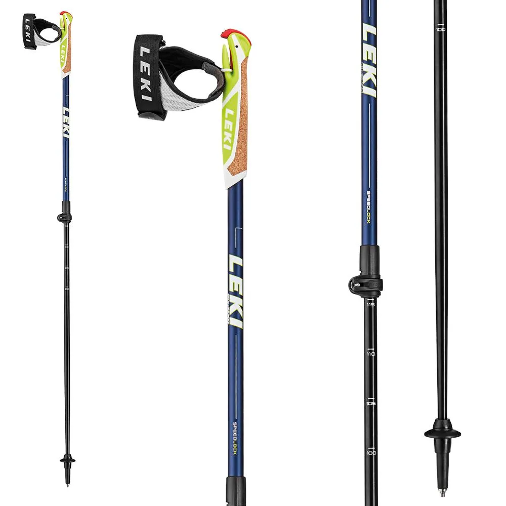 Leki Spin Shark SL: Trekking Walking Poles - High-Quality Pair