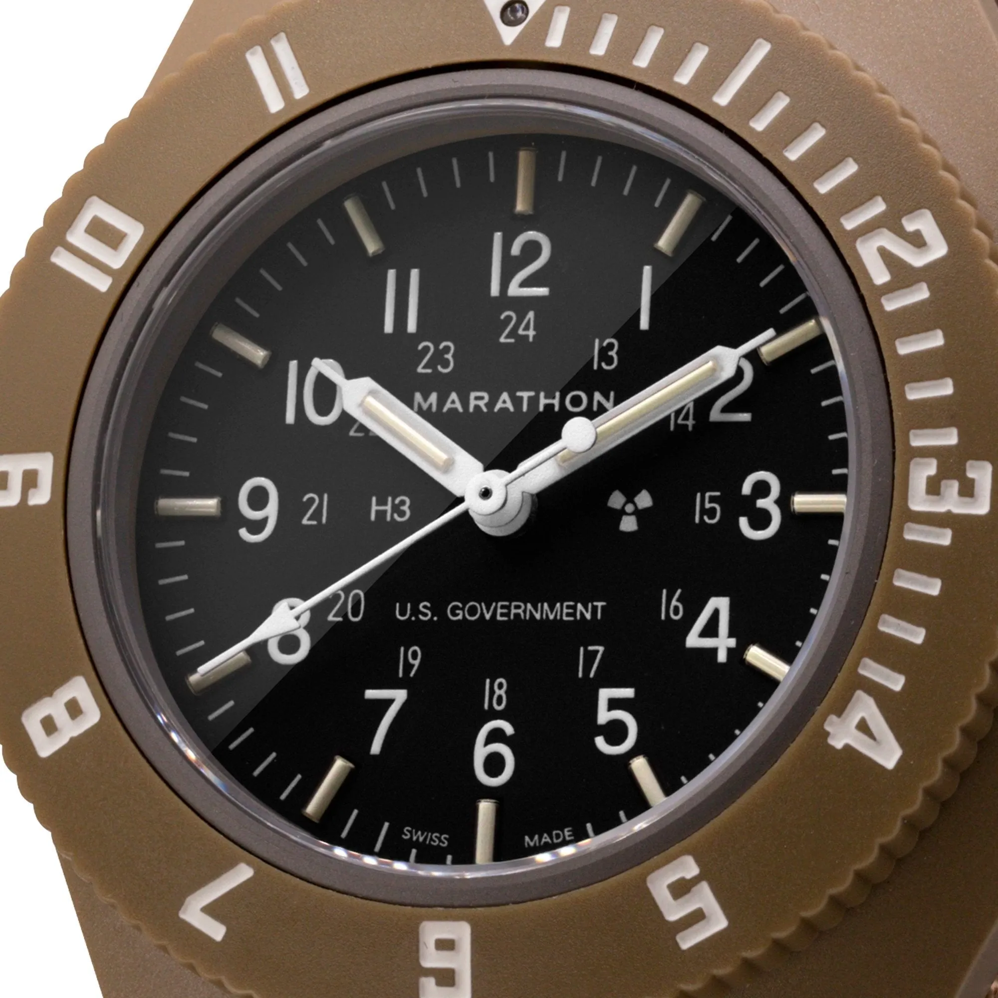 Marathon Desert Tan Pilot's Navigator - 41mm US Government Marked Ballistic Nylon Desert Tan WW194001-S-DT-B