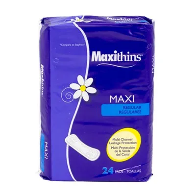 Maxithins Multi-Channel Non-Wing Maxi Pads (Retail Pack)