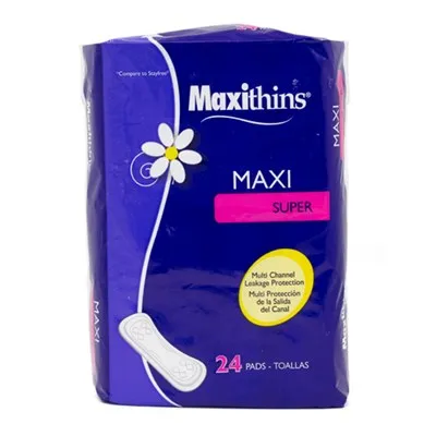 Maxithins Multi-Channel Non-Wing Maxi Pads (Retail Pack)