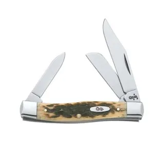 Md Stockman CV Amber Bone Knife 079