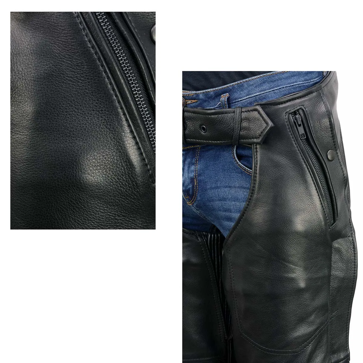 Milwaukee Leather USA MADE MLM5571 Men's Black 'Rough Rider' Premium