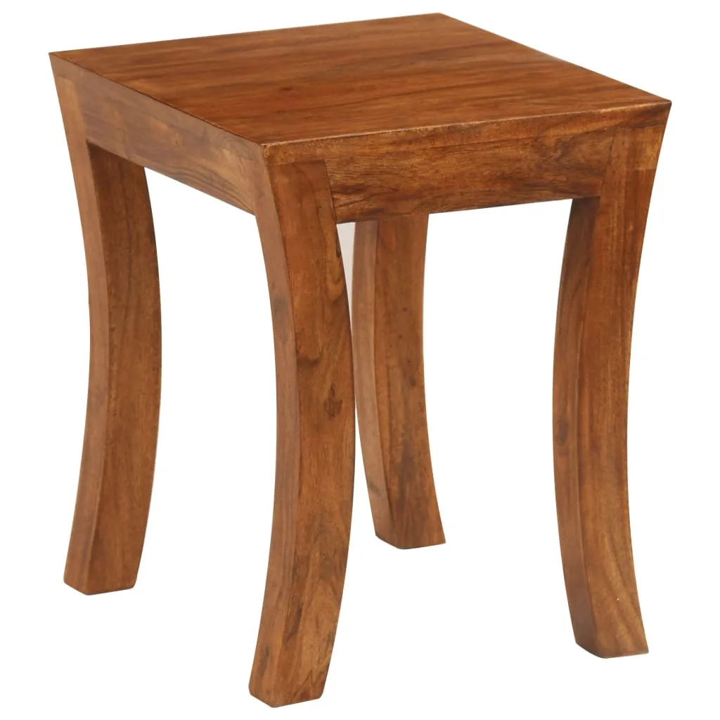 Nesting Table Set 3 Pieces Solid Acacia Wood 50x35x50 cm Brown