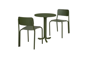 Nokk Cafe Table & 2x Kei Chair Bundle