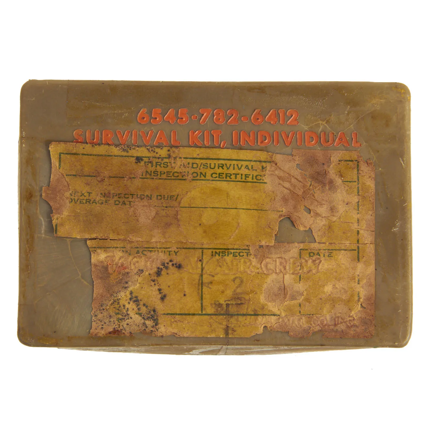 Original U.S. Vietnam War Tactical Air Crew Individual “Hot Wet” Tropical Survival Kit by Fraass Surgical Mfg. Company