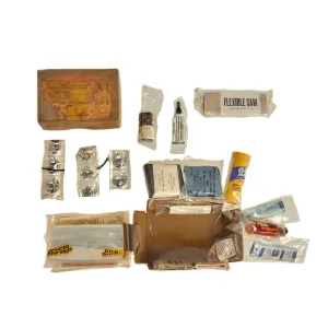 Original U.S. Vietnam War Tactical Air Crew Individual “Hot Wet” Tropical Survival Kit by Fraass Surgical Mfg. Company