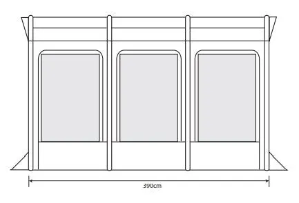 Outdoor Revolution Eden Air 390 Caravan Awning