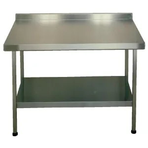 P080 Franke Sissons Stainless Steel Wall Table with Upstand 1800x650mm