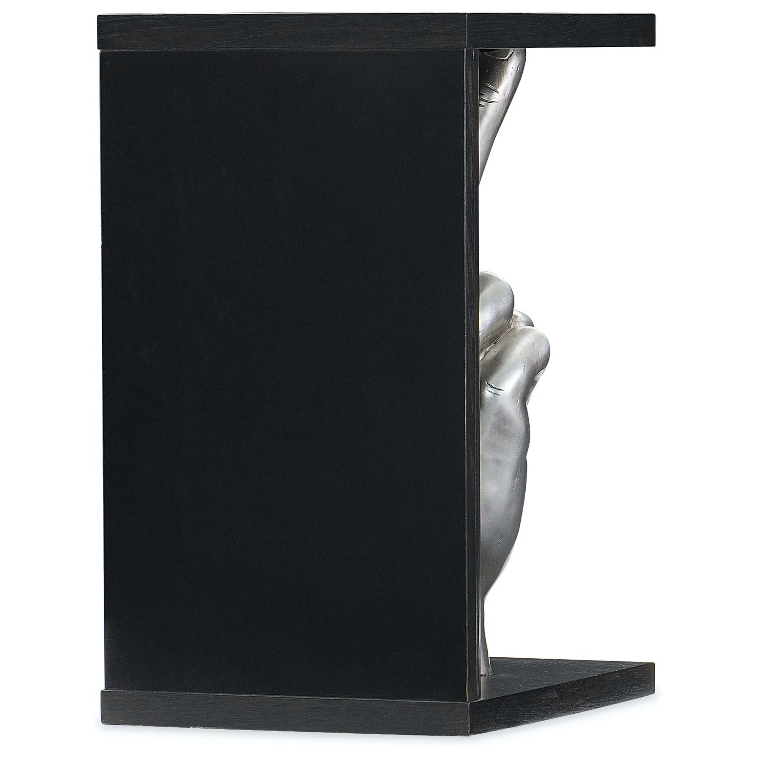 Peace Accent Table, Black/Silver