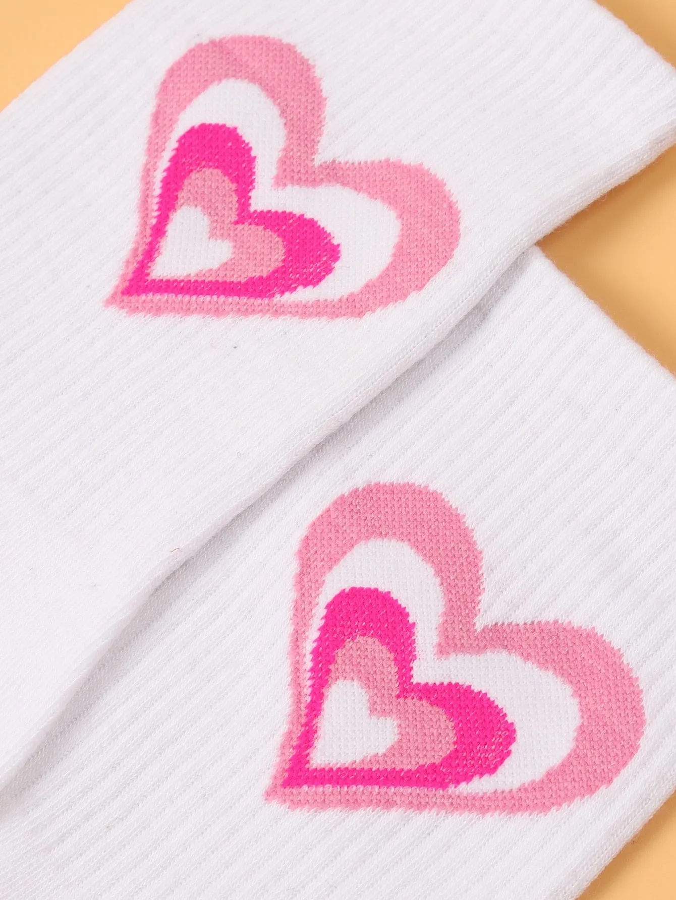 Pink Hearts Socks Cute Heart Socks Funny Socks for Women Novelty Socks Funky