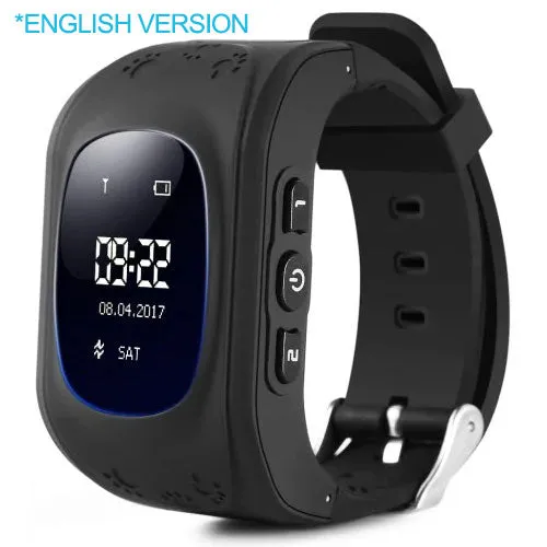 Q50 GPS smart Kids children's watch SOS call location finder child locator tracker anti-lost monitor baby watch IOS & Android