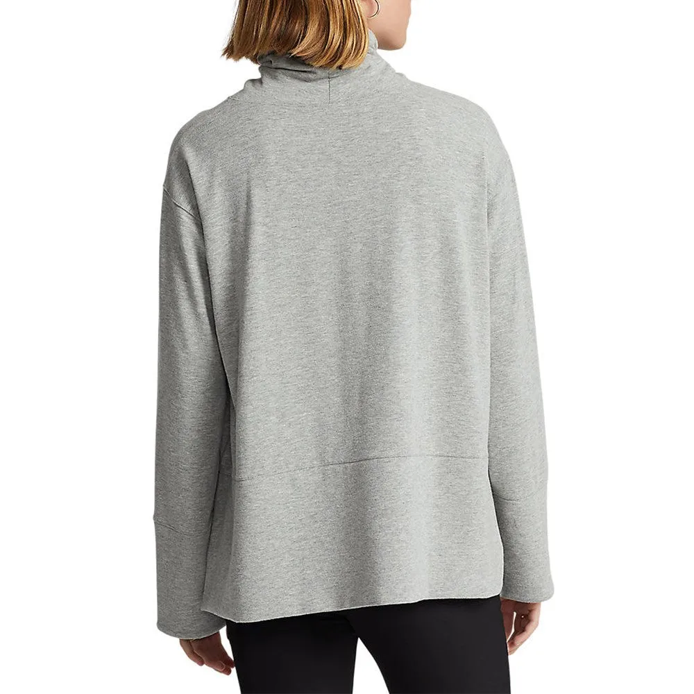 RLX Ralph Lauren Women's Performance Cotton Blend Turtleneck - Heather Grey