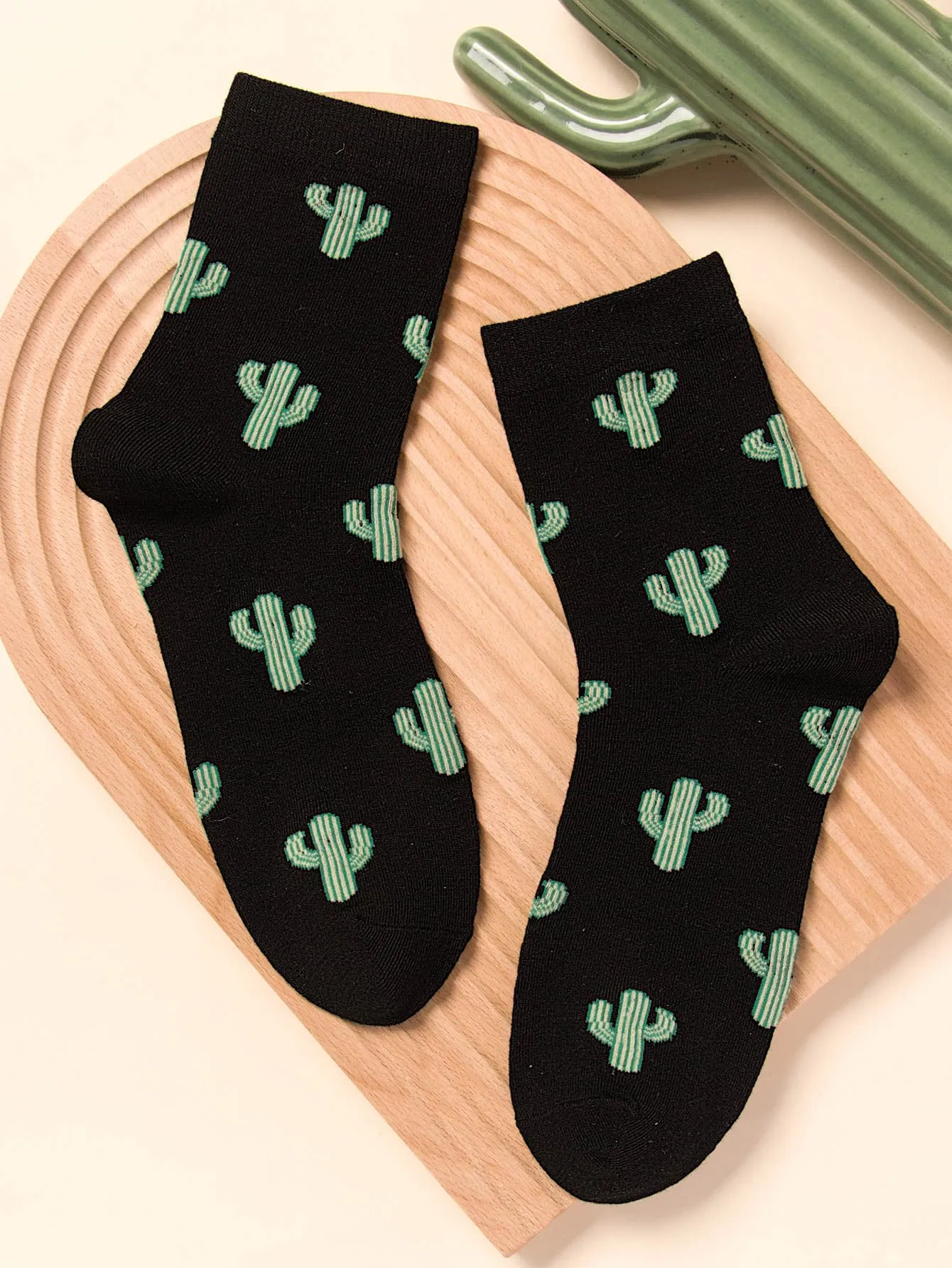 Saguaro Cactus Socks Crew Socks Funny Socks for Men Novelty Socks Funky Socks