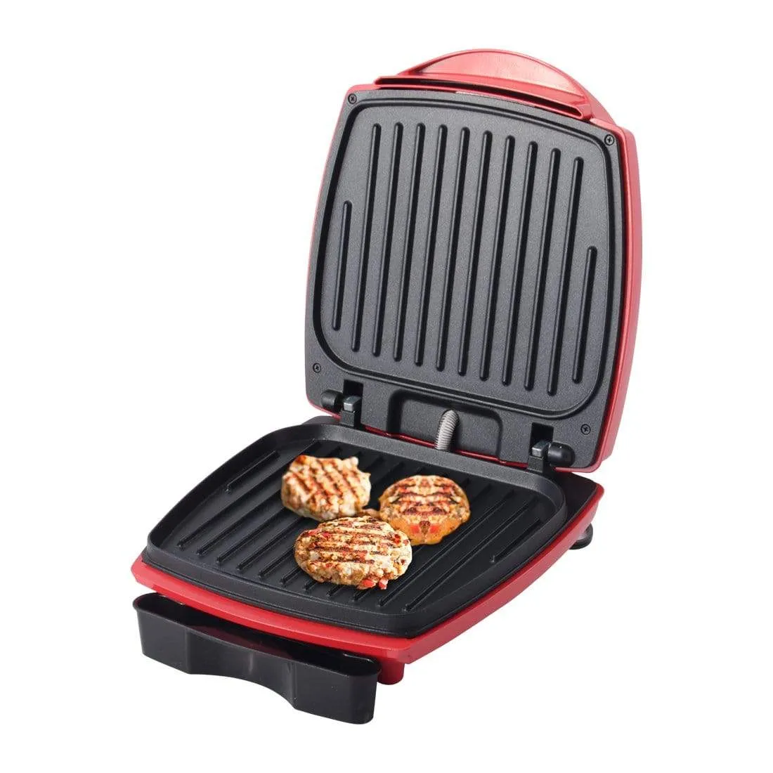 Sanjeev Kapoor Tandoor Burger And Grill Master, Non-stick Grilling Plates, Die-cast Aluminium, Transparent Bun Warmer, 1 Year Warranty