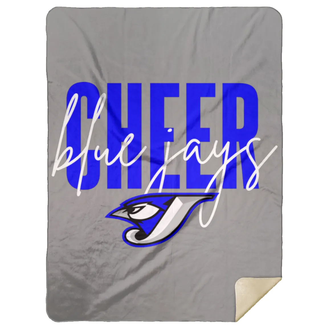 Script Cheer MSHL Premium Sherpa Blanket 60x80