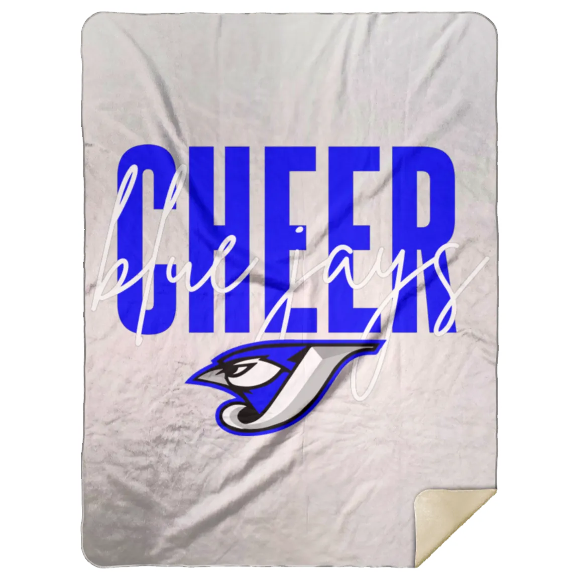 Script Cheer MSHL Premium Sherpa Blanket 60x80