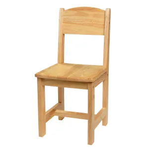 Solid Hardwood Child-Sized Chair | 12" Seat Height, Durable & Safe Classroom Seating