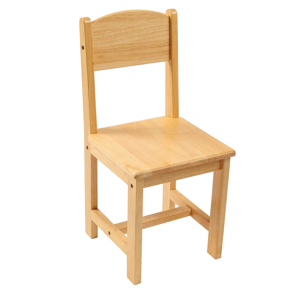 Solid Hardwood Child-Sized Chair | 12" Seat Height, Durable & Safe Classroom Seating