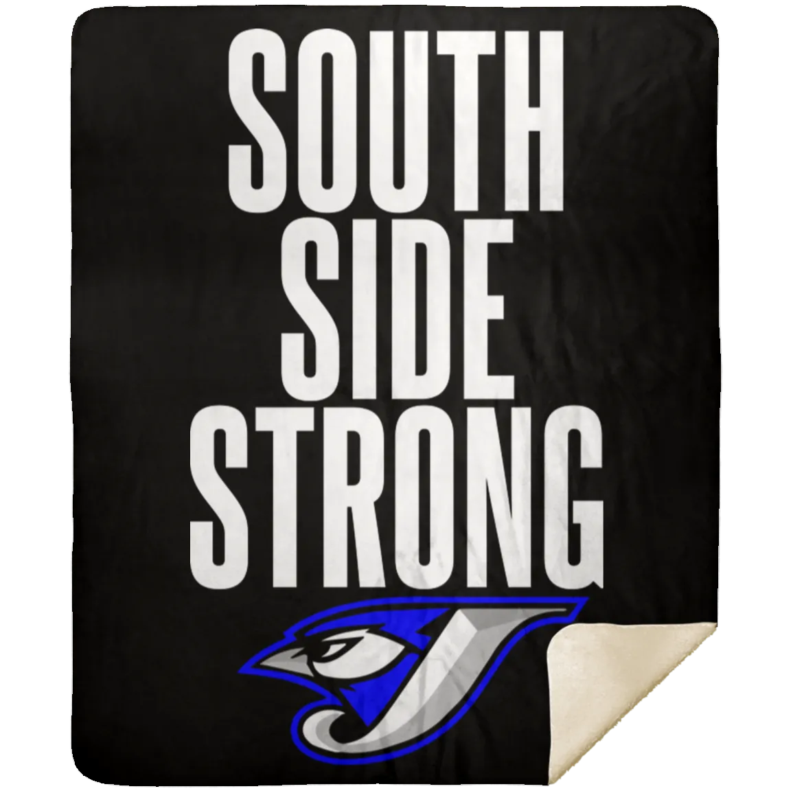 South Side Strong Football MSHM Premium Sherpa Blanket 50x60