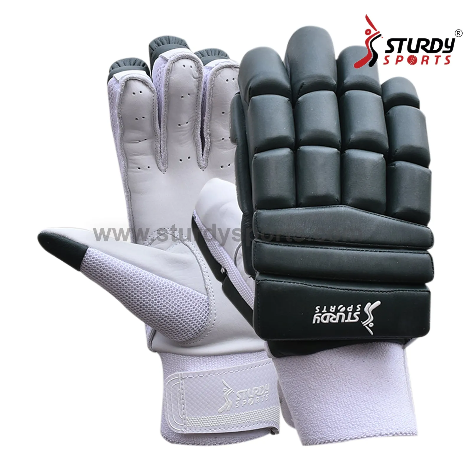 Sturdy Dragon Bottle Green Cricket Batting Gloves - Senior