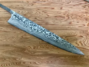 Takeshi Saji R2/SG2 Damascus 270 Sujihiki- blade only