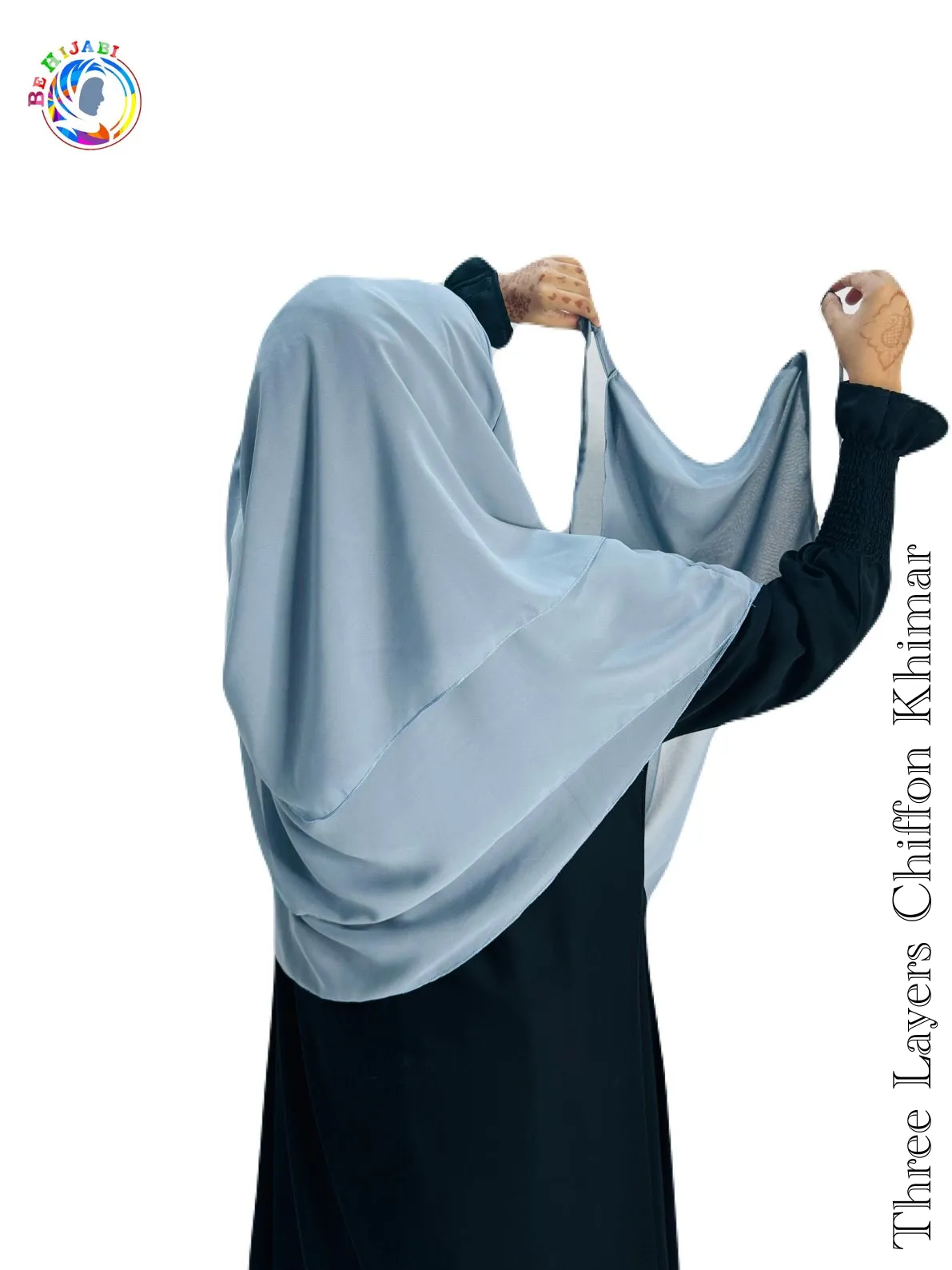 Three Layers Chiffon Khimar Color 28