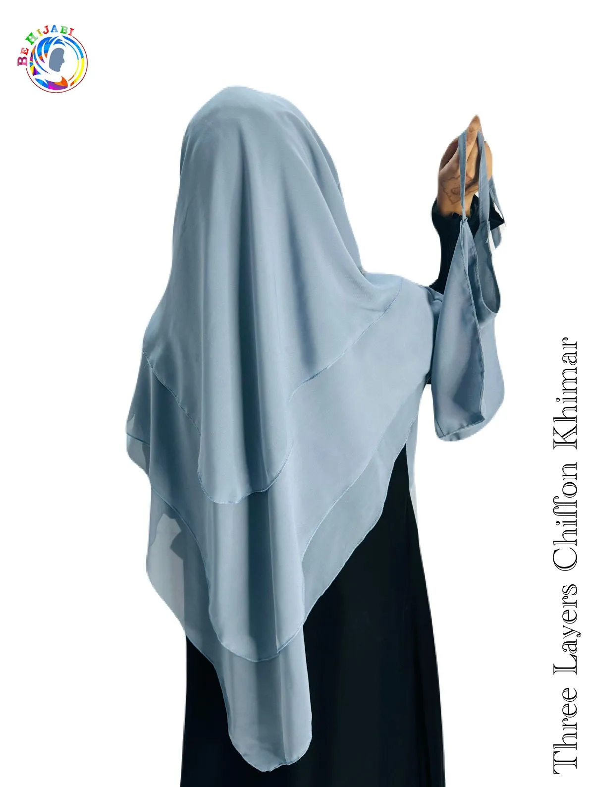 Three Layers Chiffon Khimar Color 28