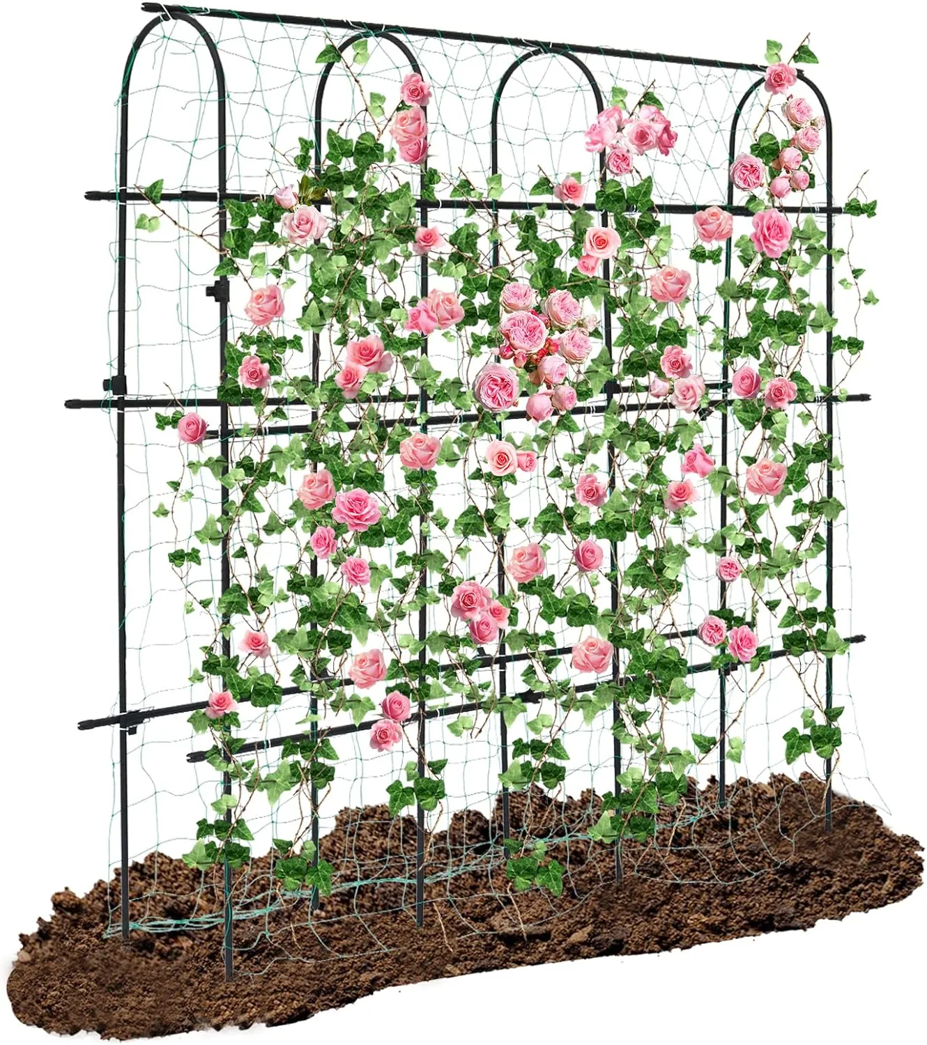 U-Shape Adjustable Garden Trellis for Climbing Plants