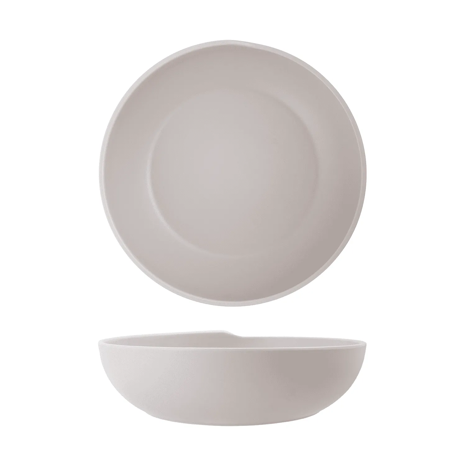 White Copenhagen Melamine Bowl 28 x 7.5cm - Pack 4