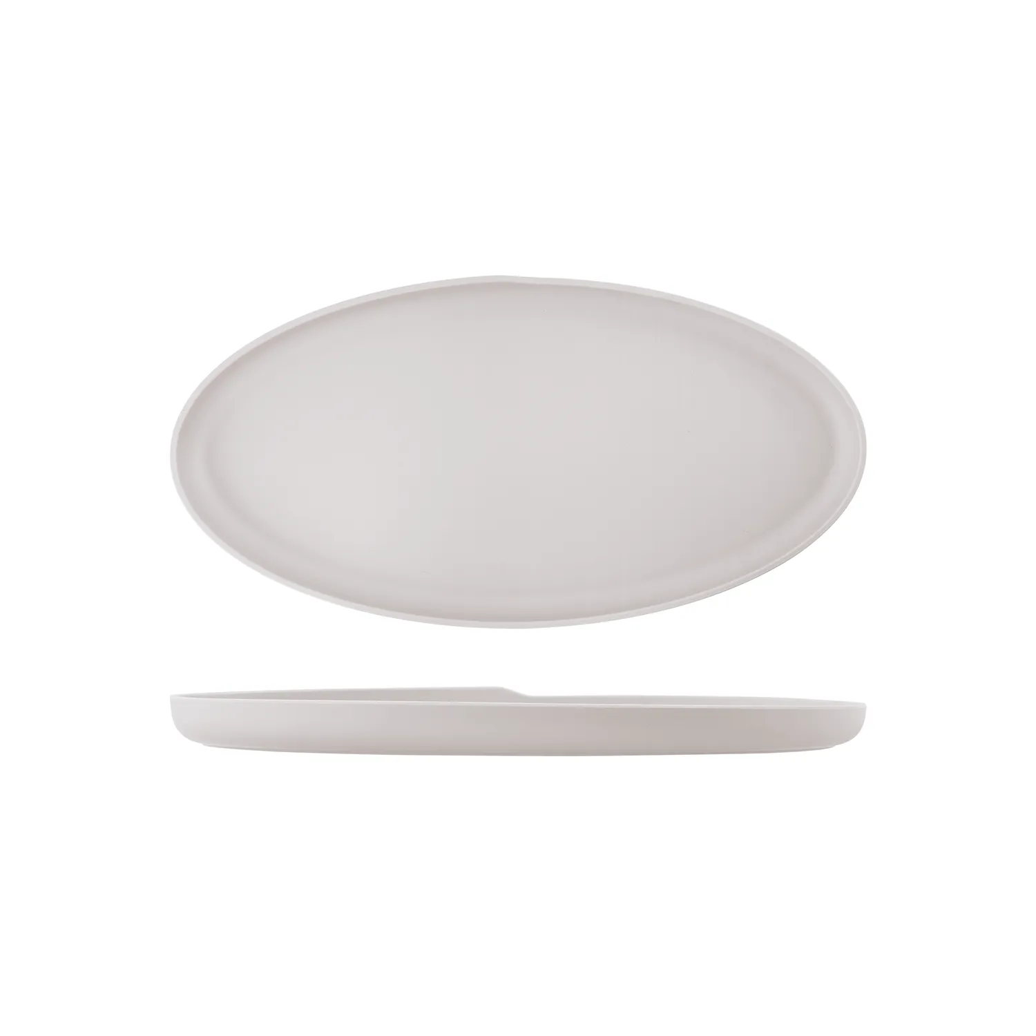 White Copenhagen Oval Melamine Dish 47.5 x 24cm - Pack 1