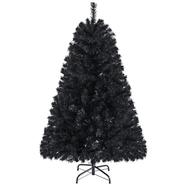 Yaheetech 4.5ft Halloween Black Artificial Christmas Tree