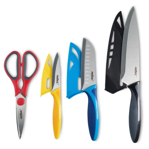 Zyliss 4 Piece Knife and Scissor Starter Value Set