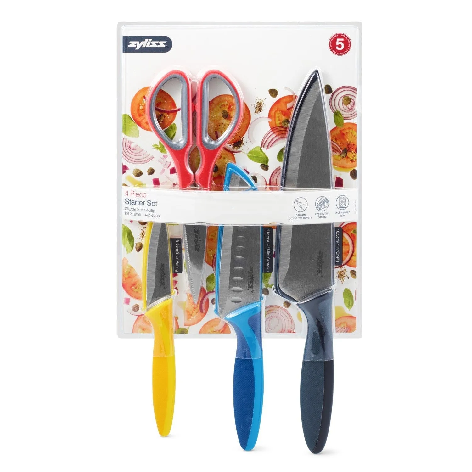 Zyliss 4 Piece Knife and Scissor Starter Value Set